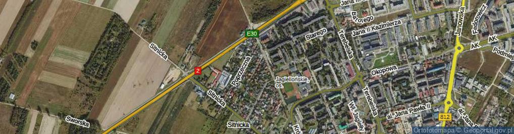 Zdjęcie satelitarne Różana ul.